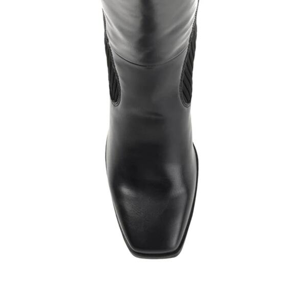 NEW Journee Collection Winny Knee High Boots Vegan Leather Black Size 12M - Picture 6 of 9